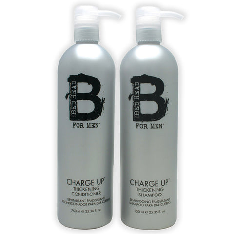 TIGI Bed Head for Men Charge Up Thickening Shampoo & Conditioner Tweens