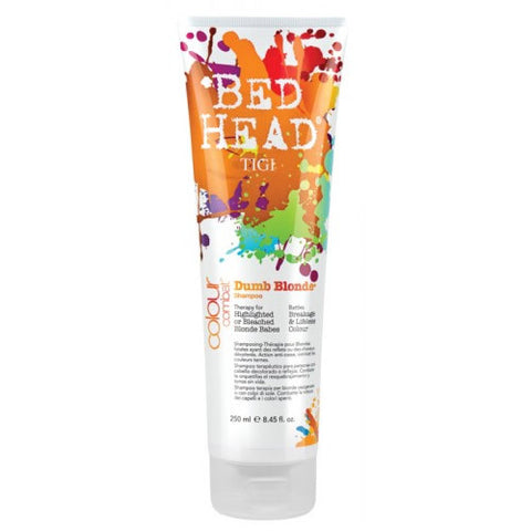 TIGI Sampon profesional Bed Head Combat Dumb Blonde Shampoo - sampon pentru par cu suvite