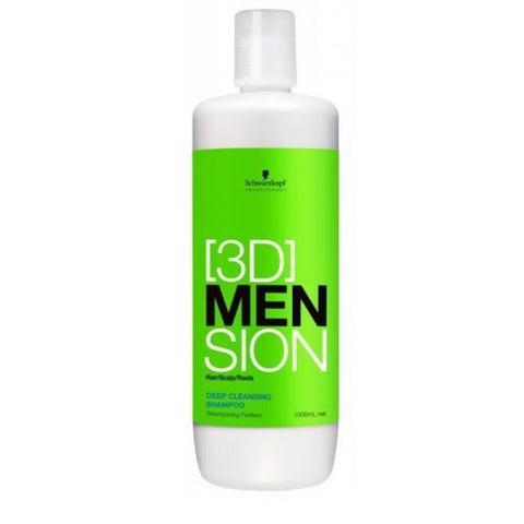 SCHWARZKOPF PROFESSIONAL 3DMENsion Deep Cleansing Shampoo - sampon pentru toate tipurile de par 1000ml