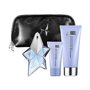 THIERRY MUGLER Angel Set Cadou Edp 25ml,30ml Lotiune de Corp, 30ml Gel De dus, geanta cosmetice