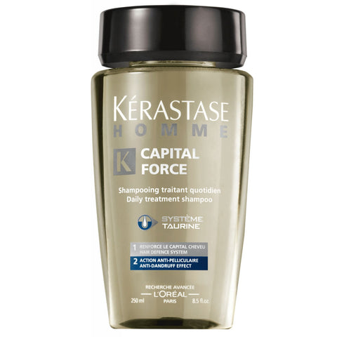 KERASTASE Homme Capital Force Shampoo AntiDandruff Effect - sampon barbati antimatreata 1000ml