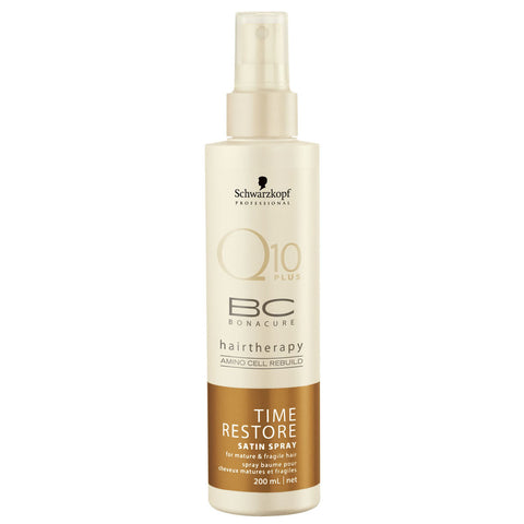 SCHWARZKOPF PROFESSIONAL BC Bonacure Time Restore Satin Spray - tratament profesional fara clatire par matur / fragil cu Q10