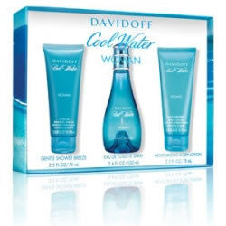 DAVIDOFF Cool Water Woman Set Cadou EDT 50 ml, Lapte de corp 50ml si Gel de dus  50ml