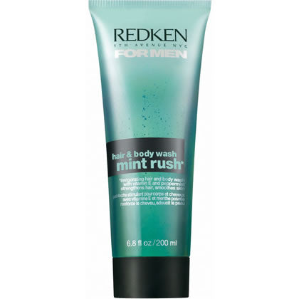 REDKEN For Men Hair Body Wash Mint Rush - gel de dus si sampon 2in1