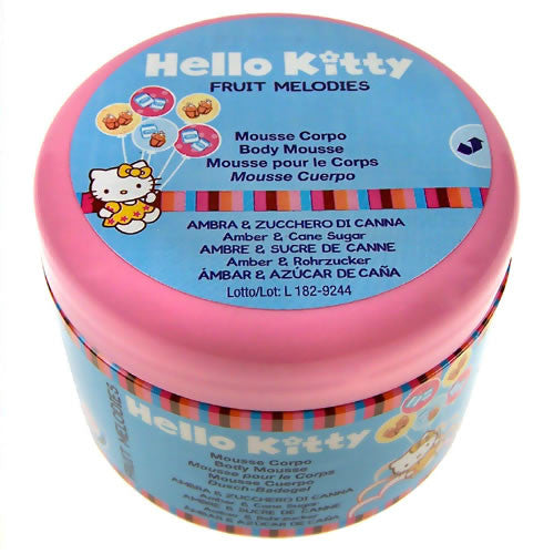 HELLO KITTY Fruit Melodies Body cream Amber and Cane sugar - crema de corp pentru copii