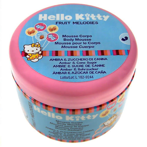 HELLO KITTY Fruit Melodies Body cream Amber and Cane sugar - crema de corp pentru copii