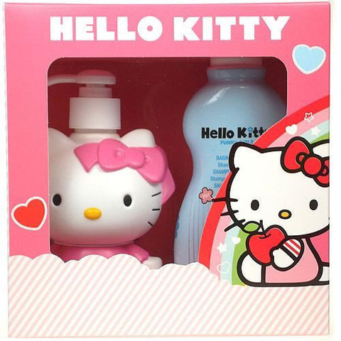 HELLO KITTY Funny Girls 3D Candyfloss Set Cadou 250ml Funny Girls 3D Sampon + 250ml Sampon 3D Refill