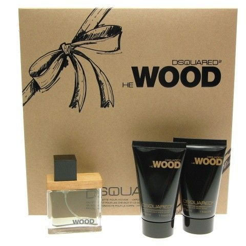 DSQUARED2 He Wood Set Cadou Edt 30ml + 30ml Shower gel + 30ml moisturizing body Care