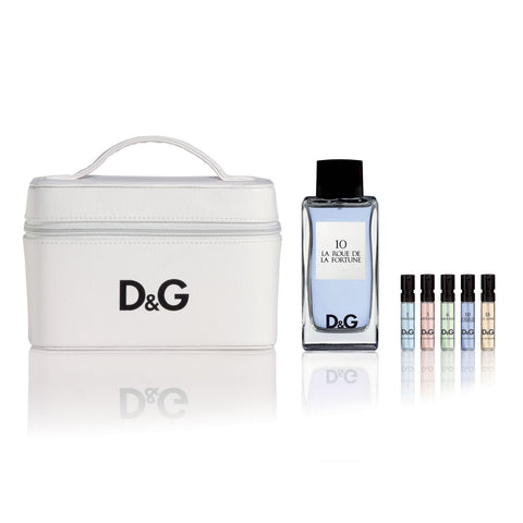 DOLCE&GABBANA 10 La Roue de la Fortune Set Cadou EDT 100 ml, poseta pentru cosmetice D&G si 5x probe D&G EDT 1,5 ml