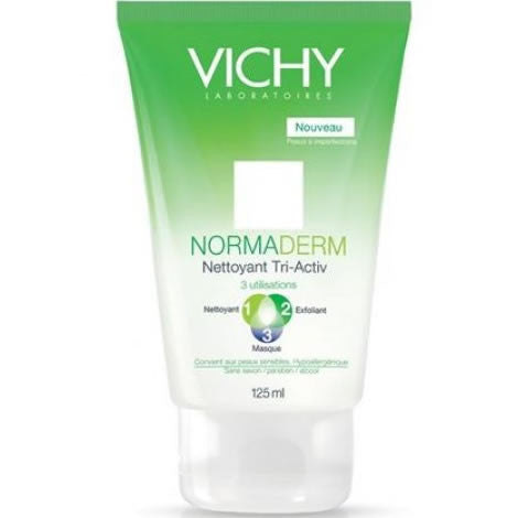VICHY Normaderm Tri Active Cleanser - gel de curatare ten cu probleme, acnee