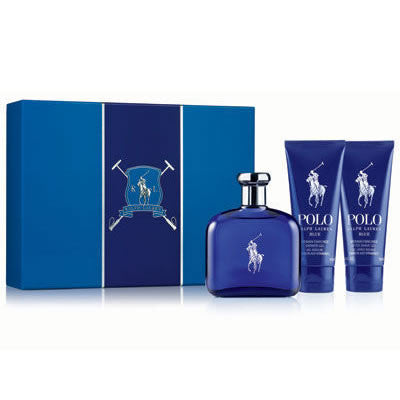 RALPH LAUREN Polo Blue Set Cadou Edt 125ml, 100ml blasam dupa ras, 100ml gel de dus