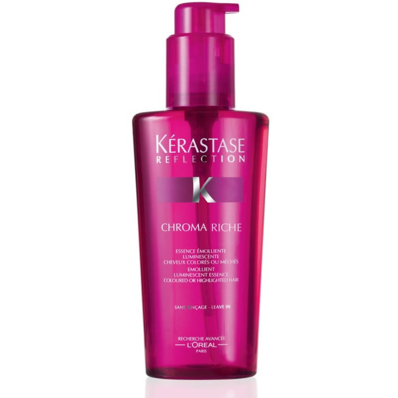 KERASTASE Reflection Chroma Riche Luminous Softening Essence - Fluid profesional emolient luminescent pentru parul colorat