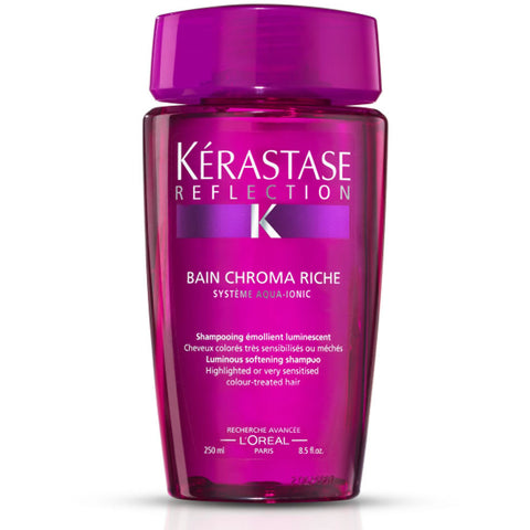 KERASTASE Reflection Chroma Riche Luminous Softening Shampoo - Sampon par vopsit, deteriorat sau cu suvite 250ml