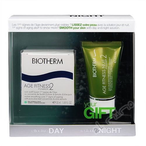 BIOTHERM Set Cadou 50ml Age Fitness Power2 + 30ml Age Fitness Power2 Night -  pentru piele normala si mixta