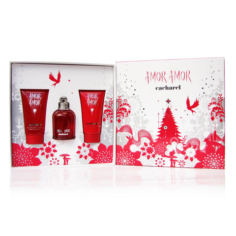 CACHAREL Amor Amor Set cadou EDT 50 ml,lapte de corp Amor Amor 50 ml si gel de dus Amor Amor 50 ml