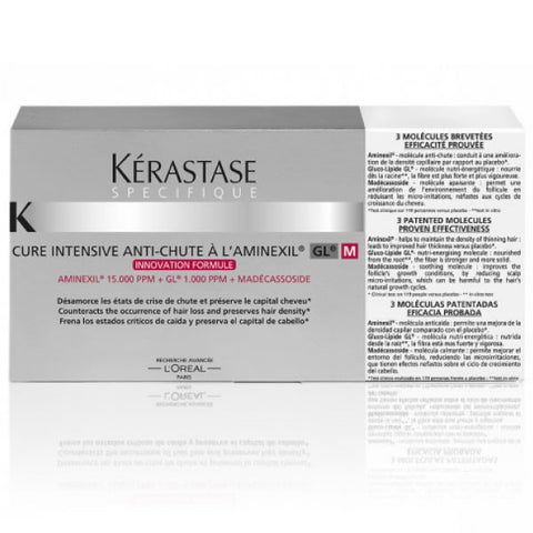 KERASTASE Specifique Cure Intensive Anti-Chute - Tratament profesional fiole foarte intens impotriva caderii parului si cresterea densitatii 10x6ml